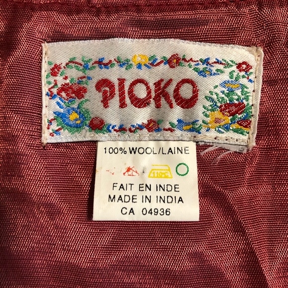 Vintage Wool Vest Southwestern Print Medium - Picture 8 of 8